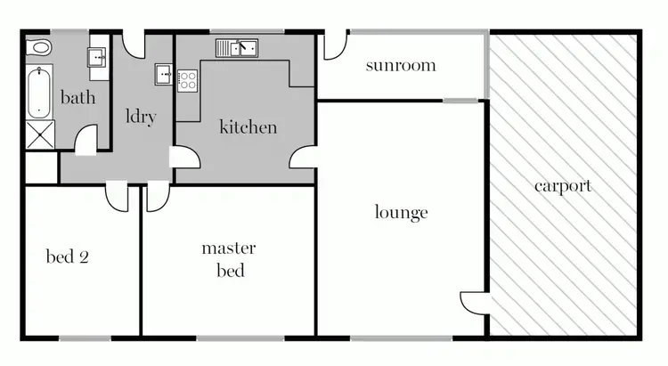 Floorplan of Homely house listing, 13 Melbourne Road, Brown Hill VIC 3350