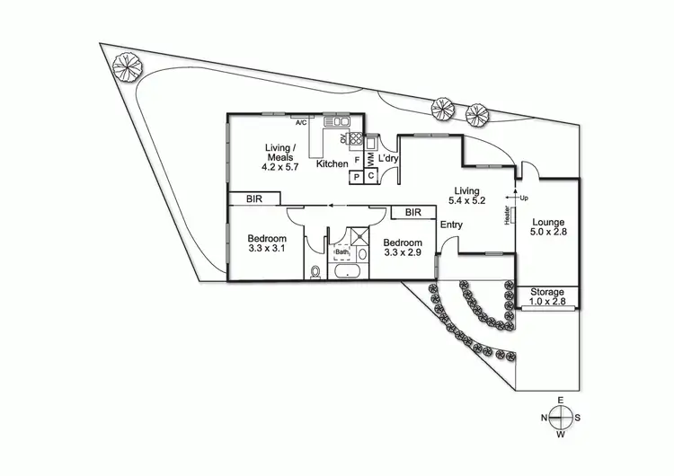 Floorplan of Homely unit listing, 2/14 Koitaki Court, Heidelberg West VIC 3081