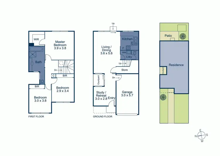 Floorplan of Homely townhouse listing, 10/33 Hopetoun Parade, Box Hill VIC 3128