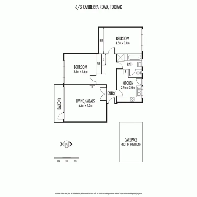 Floorplan of Homely apartment listing, 6/3 Canberra Road, Toorak VIC 3142