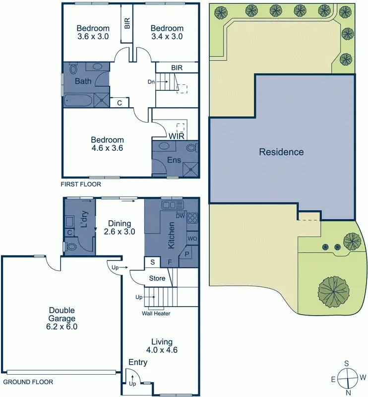 Floorplan of Homely townhouse listing, 9 Bottle Bend, Forest Hill VIC 3131
