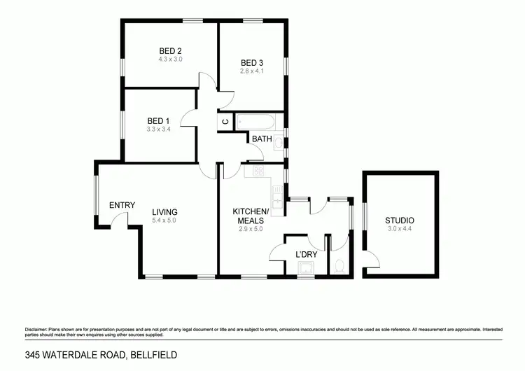 Floorplan of Homely house listing, 345 Waterdale Road, Bellfield VIC 3081