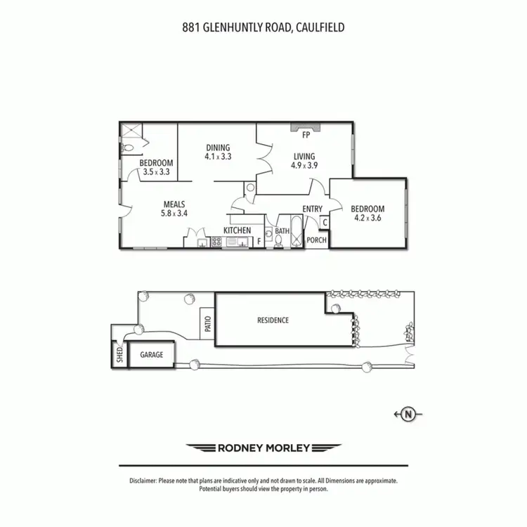 Floorplan of Homely house listing, 881 Glenhuntly Road, Caulfield VIC 3162
