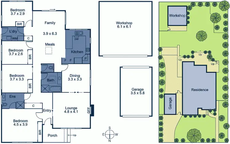 Floorplan of Homely house listing, 10 Walker Avenue, Mitcham VIC 3132
