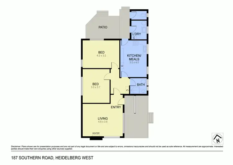 Floorplan of Homely house listing, 187 Southern Road, Heidelberg West VIC 3081