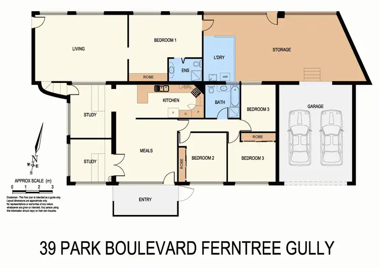 Floorplan of Homely house listing, 39 Park Boulevard, Ferntree Gully VIC 3156