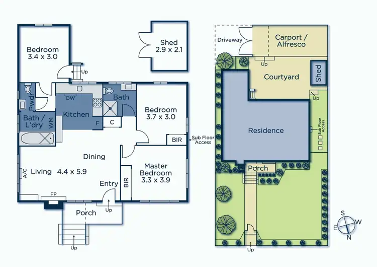 Floorplan of Homely house listing, 1/2 Condah Court, Ashwood VIC 3147