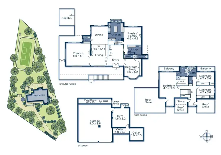 Floorplan of Homely house listing, 6 Parkwood Place, Templestowe VIC 3106