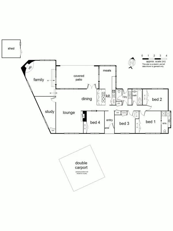 Floorplan of Homely house listing, 4 Moss Court, Croydon North VIC 3136