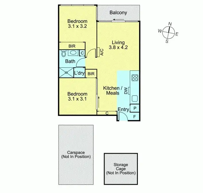 Floorplan of Homely apartment listing, 311/770C Toorak Road, Glen Iris VIC 3146