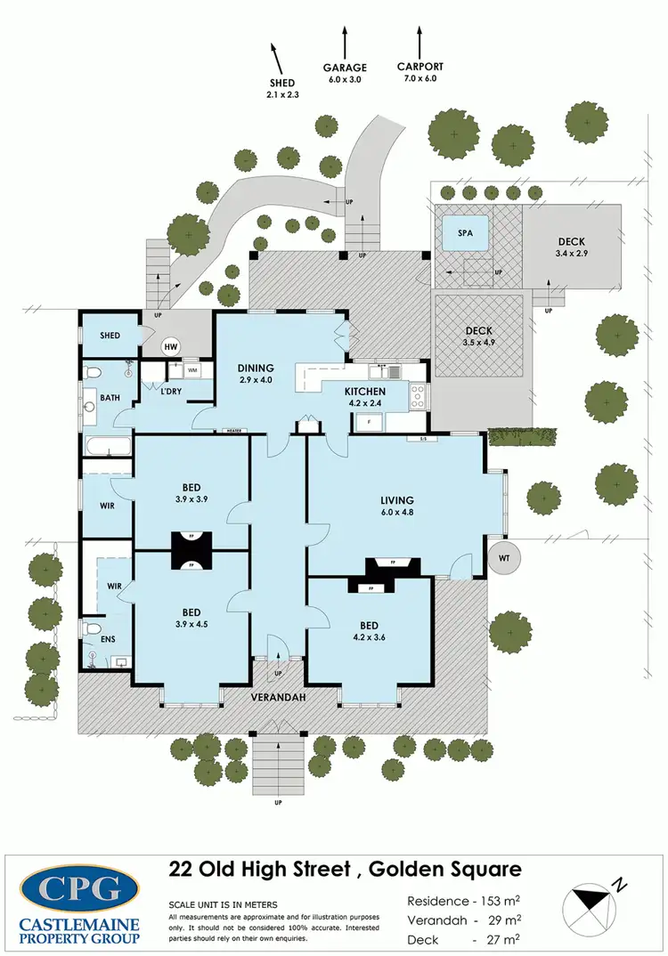 Floorplan of Homely house listing, 22 Old High Street, Golden Square VIC 3555