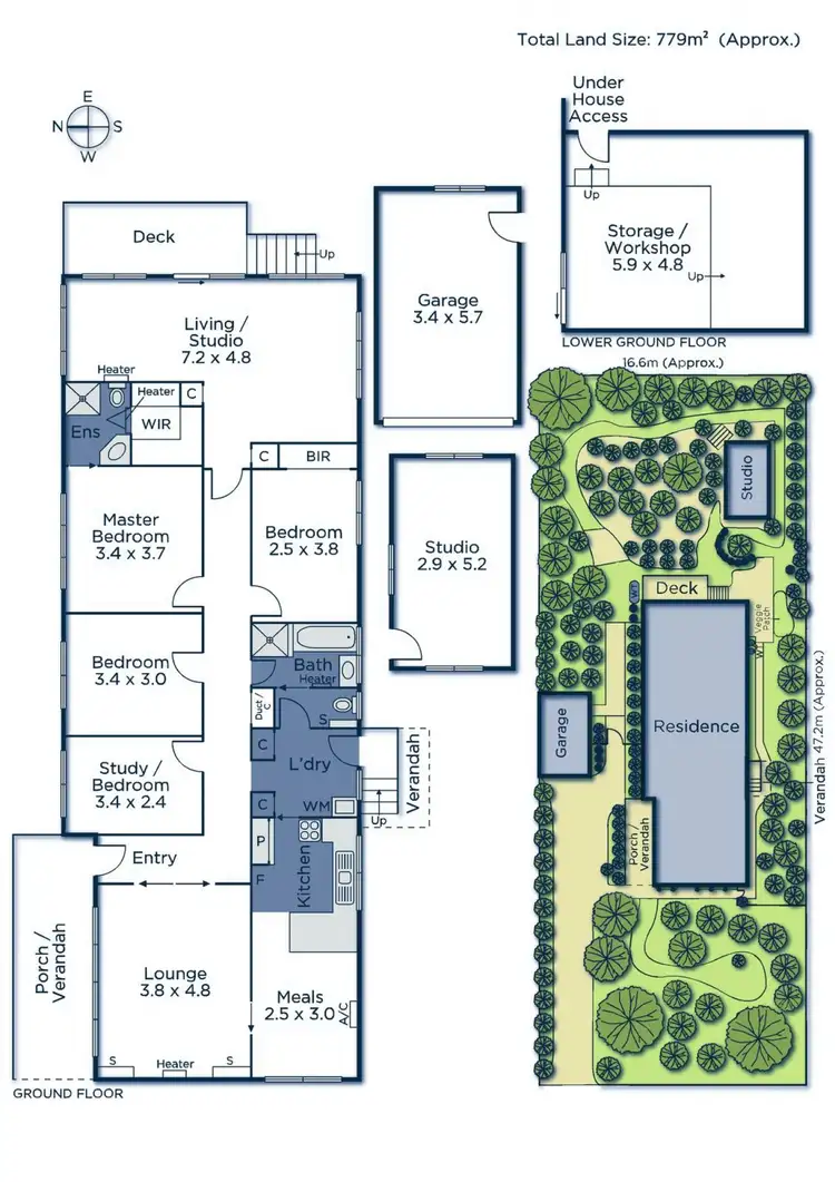 Floorplan of Homely house listing, 45 Percy Street, Mitcham VIC 3132