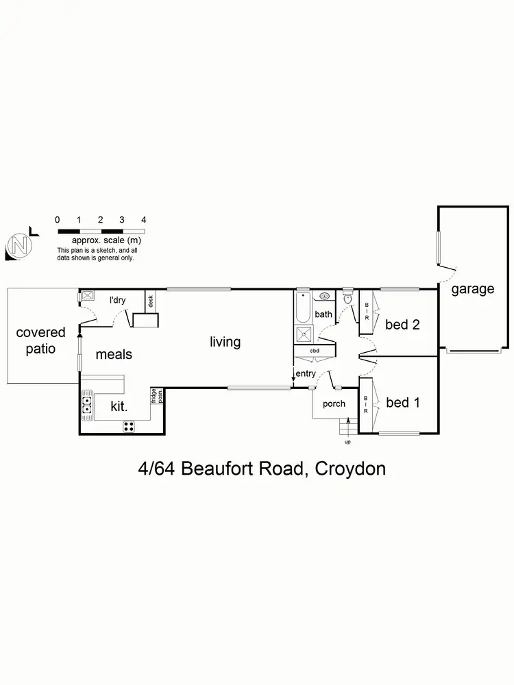 Floorplan of Homely unit listing, 4/64 Beaufort Road, Croydon VIC 3136