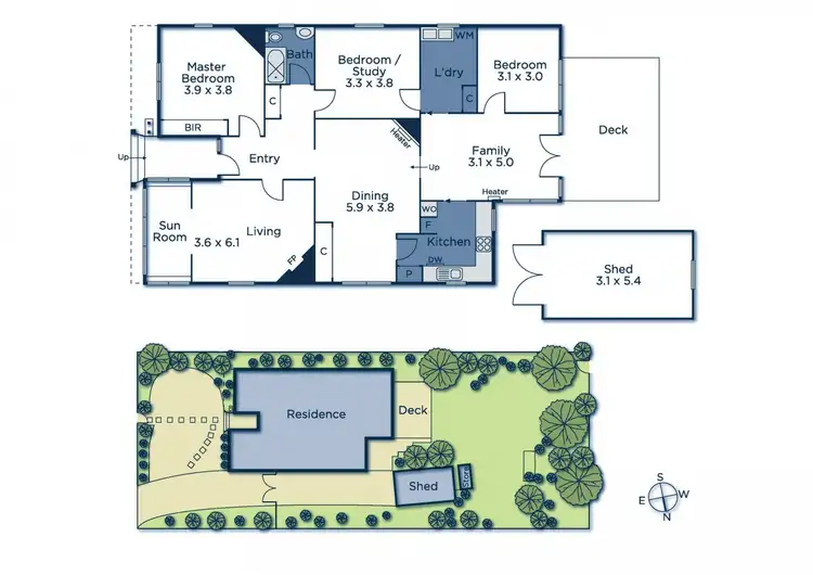 Floorplan of Homely house listing, 7 Kingsley Crescent, Mont Albert VIC 3127