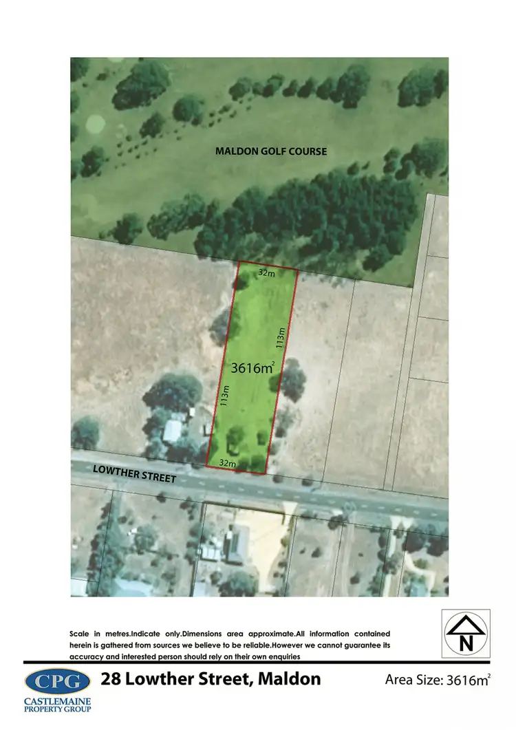 Floorplan of Homely land listing, 28 Lowther Street, Maldon VIC 3463