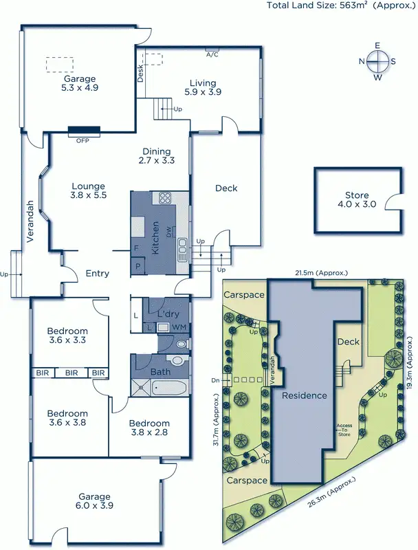 Floorplan of Homely house listing, 8 Dudley Street, Mitcham VIC 3132
