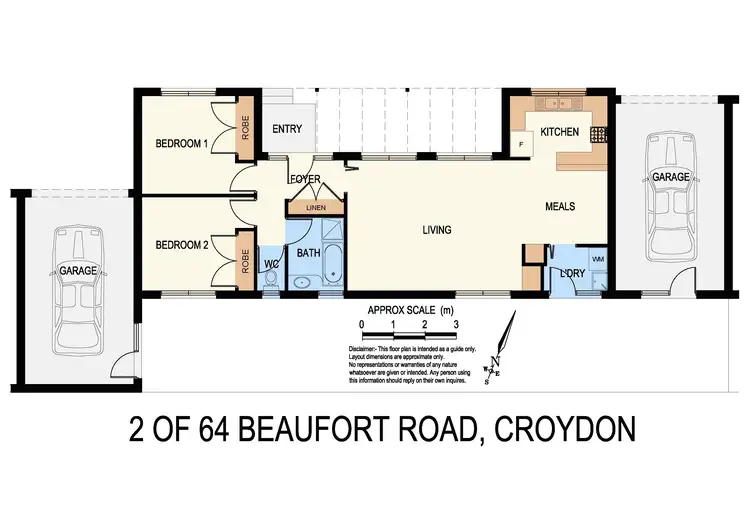 Floorplan of Homely unit listing, 2/64 Beaufort Road, Croydon VIC 3136