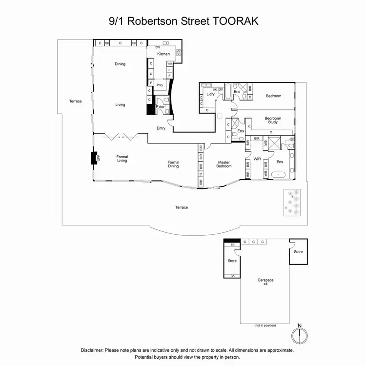 Floorplan of Homely apartment listing, 9/1 Robertson Street, Toorak VIC 3142