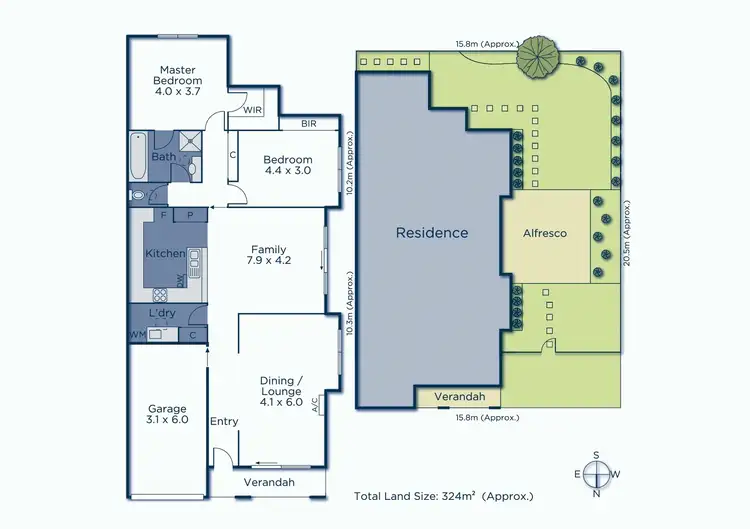 Floorplan of Homely townhouse listing, 12 Parkway Lane, Mitcham VIC 3132
