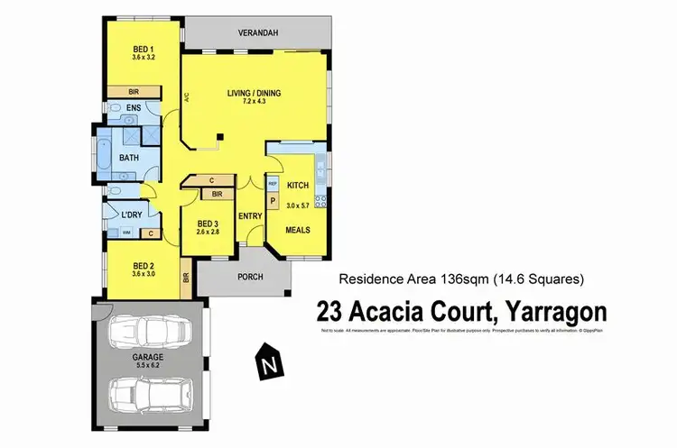 Floorplan of Homely house listing, 23 Acacia Court, Yarragon VIC 3823