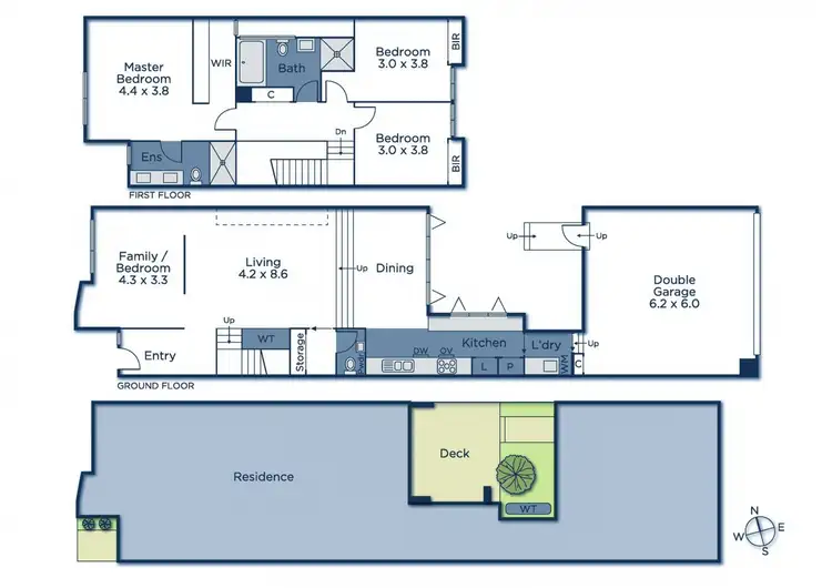Floorplan of Homely townhouse listing, 11 Ellsworth Crescent, Camberwell VIC 3124