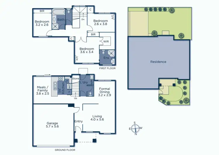 Floorplan of Homely townhouse listing, 9 Kurrajong Way, Blackburn North VIC 3130