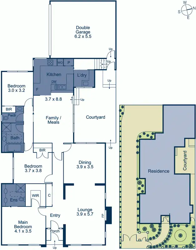 Floorplan of Homely unit listing, 1/9 Yerrin Street, Balwyn VIC 3103