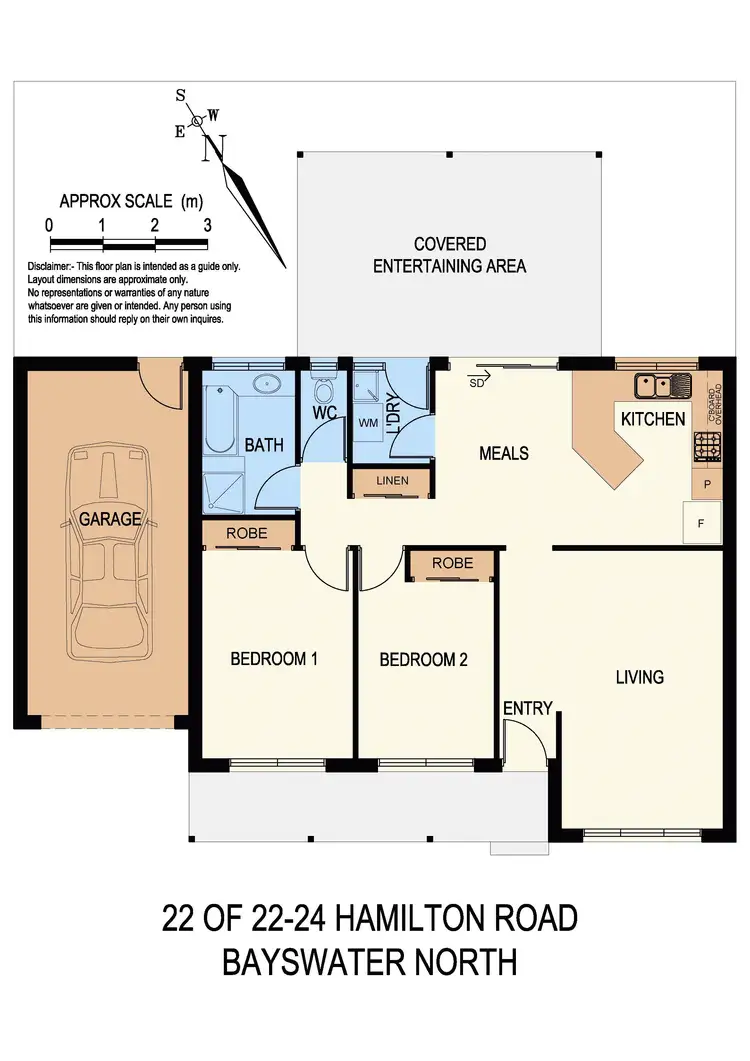 Floorplan of Homely unit listing, 22/22-24 Hamilton Road, Bayswater North VIC 3153