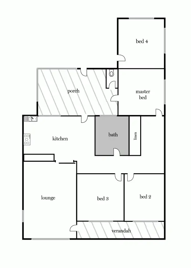 Floorplan of Homely house listing, 280 Vickers Street, Sebastopol VIC 3356