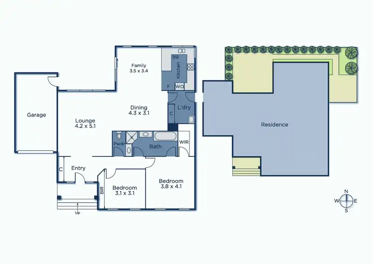 Floorplan of Homely townhouse listing, 2/16 Westminster Street, Balwyn VIC 3103