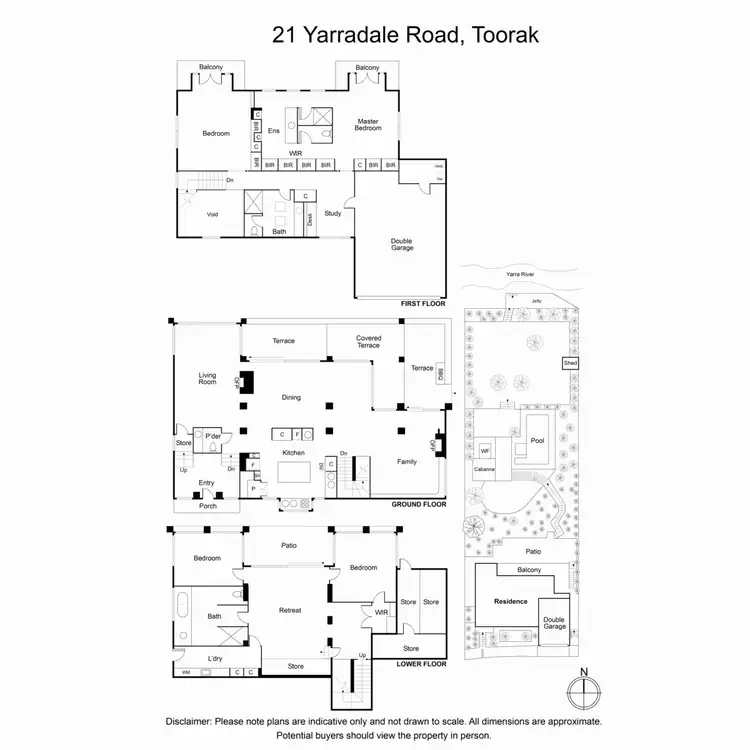 Floorplan of Homely house listing, 21 Yarradale Road, Toorak VIC 3142