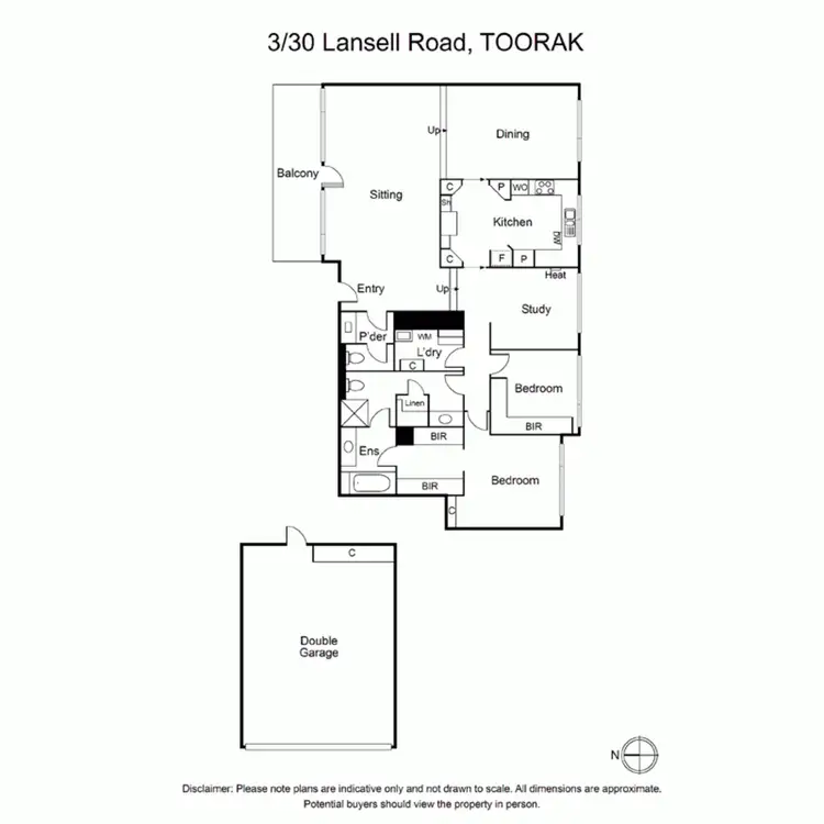 Floorplan of Homely apartment listing, 3/30 Lansell Road, Toorak VIC 3142