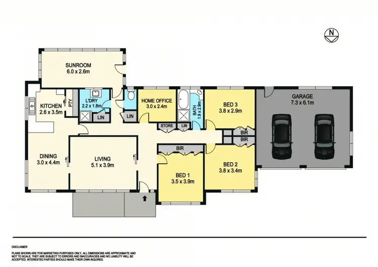 Floorplan of Homely house listing, 11 Mimosa Avenue, Alfredton VIC 3350