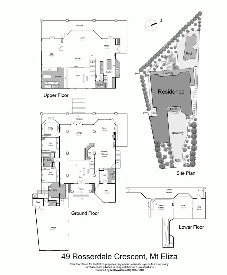 Floorplan of Homely house listing, 49 Rosserdale Crescent, Mount Eliza VIC 3930