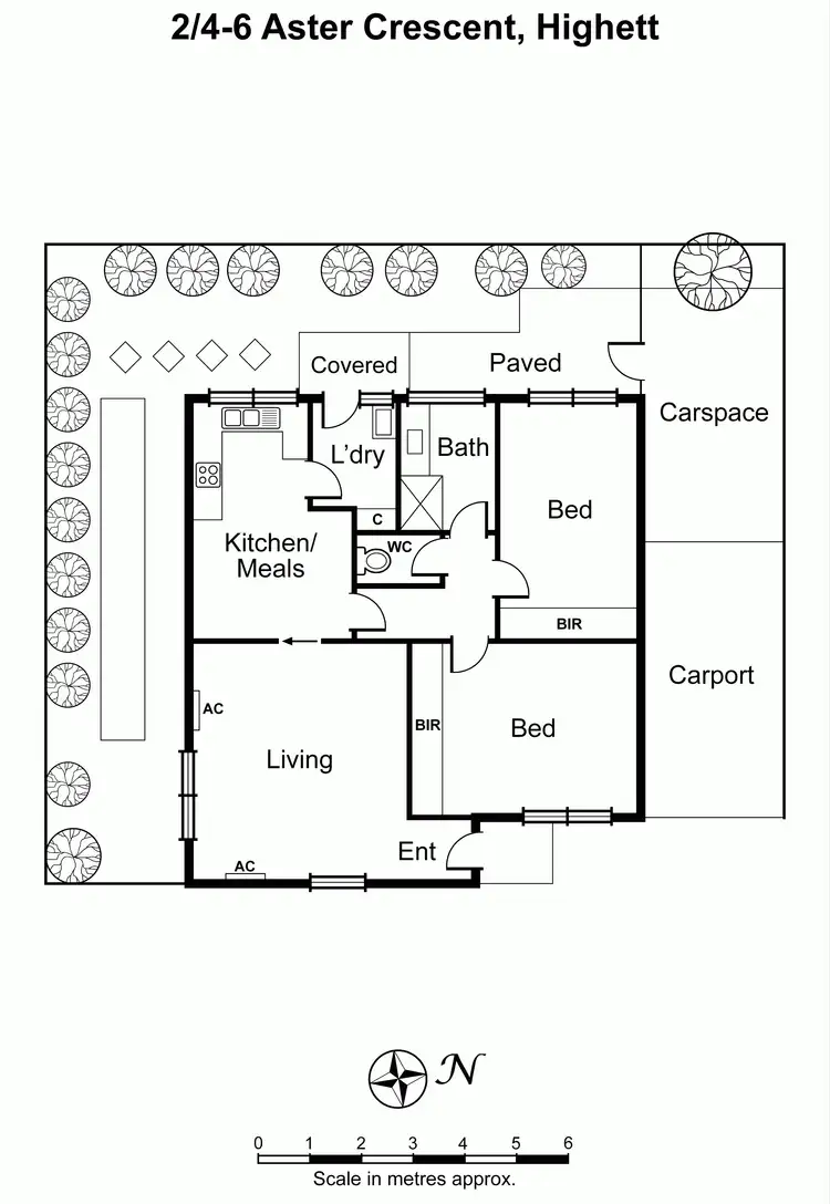 Floorplan of Homely unit listing, 2/4-6 Aster Crescent, Highett VIC 3190