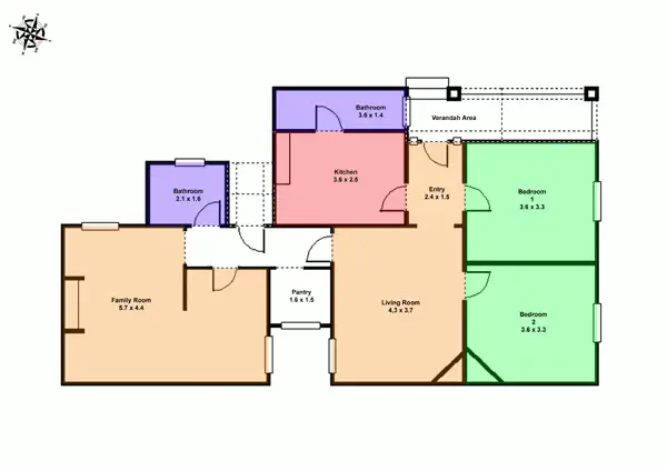 Floorplan of Homely house listing, 6 Queen Victoria Street, Newington VIC 3350
