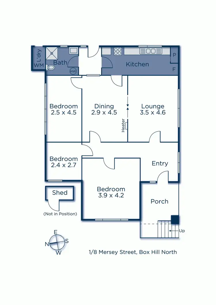 Floorplan of Homely townhouse listing, 1 + 2, 8 Mersey Street, Box Hill North VIC 3129