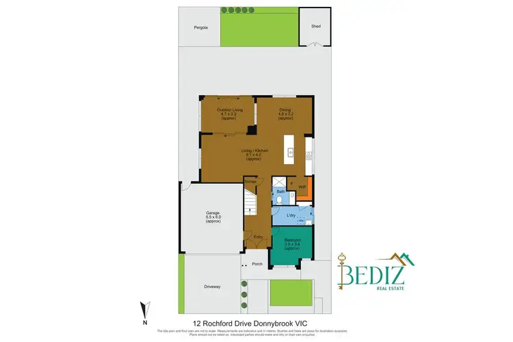 Floorplan of Homely house listing, 12 Rochford Drive, Donnybrook VIC 3064