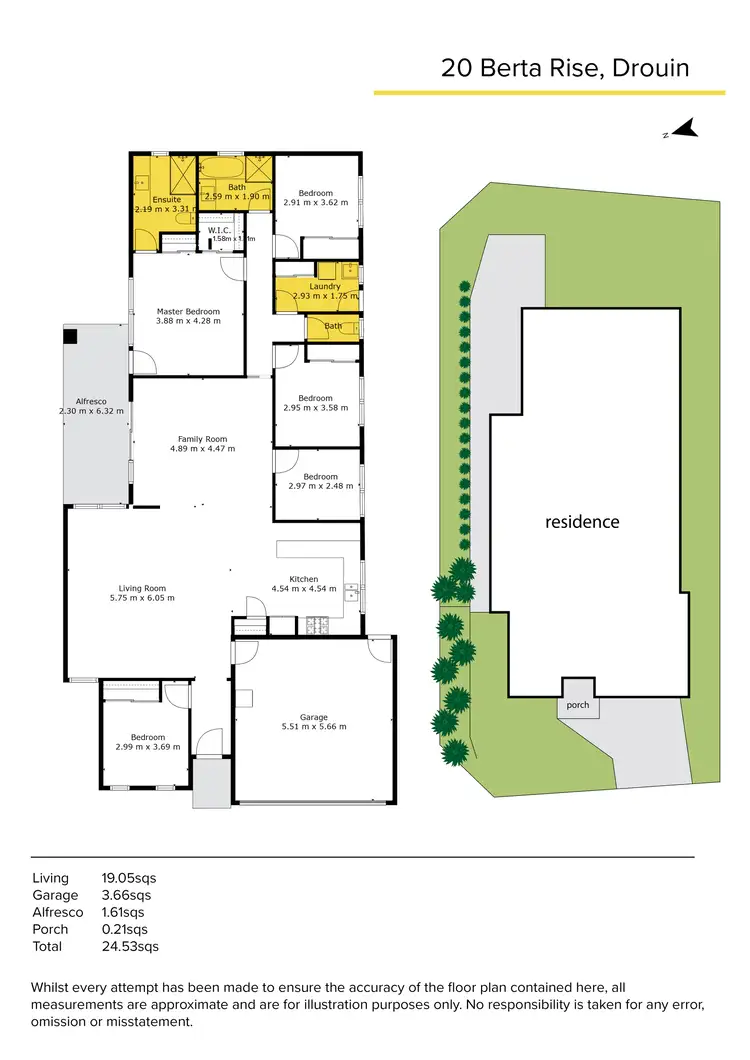 Floorplan of Homely house listing, 20 Berta Rise, Drouin VIC 3818