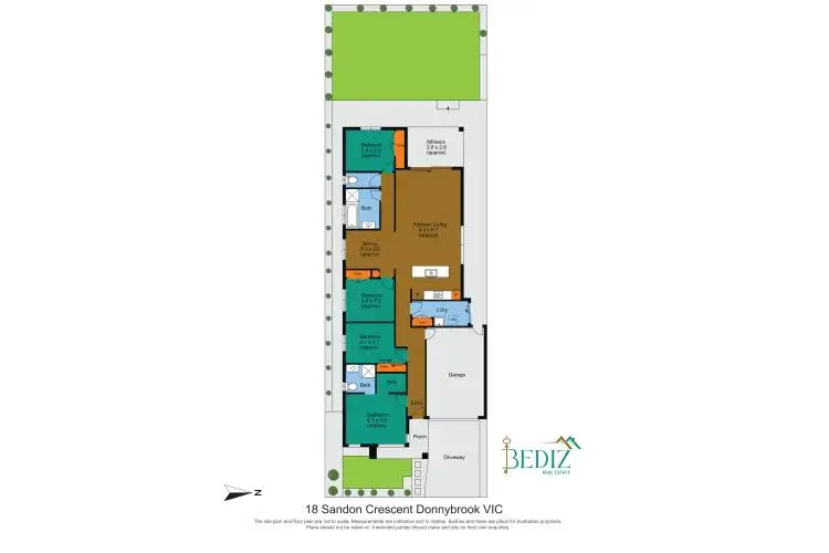 Floorplan of Homely house listing, 18 Sandon Crescent, Donnybrook VIC 3064