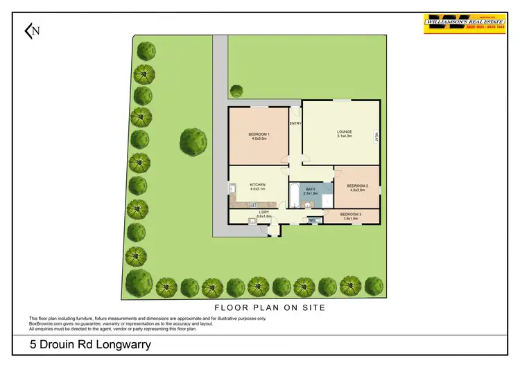 Floorplan of Homely house listing, 5 Drouin Road, Longwarry VIC 3816