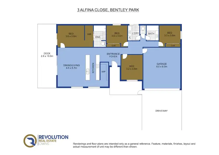 Floorplan of Homely house listing, 3 Alfina Street, Bentley Park QLD 4869