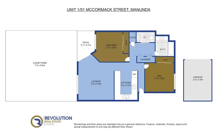Floorplan of Homely apartment listing, 1/51 McCormack Street, Manunda QLD 4870