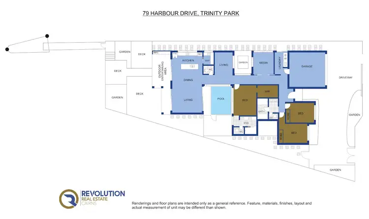 Floorplan of Homely house listing, 79 Harbour Drive, Trinity Park QLD 4879