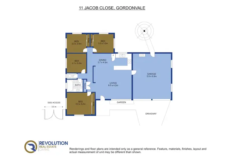 Floorplan of Homely house listing, 11 Jacob Close, Gordonvale QLD 4865
