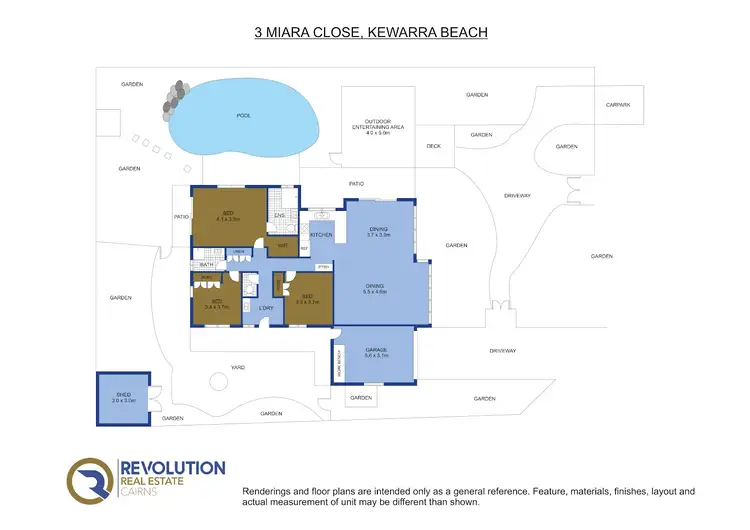 Floorplan of Homely house listing, 3 Miara Close, Kewarra Beach QLD 4879