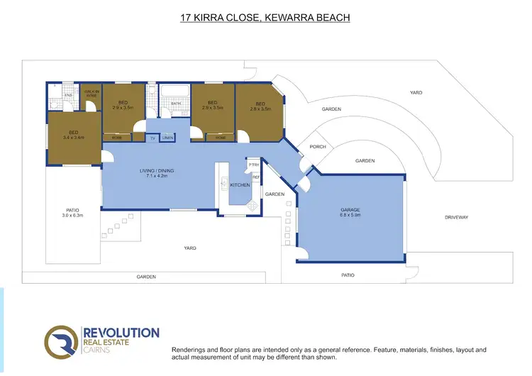 Floorplan of Homely house listing, 17 Kirra Close, Kewarra Beach QLD 4879