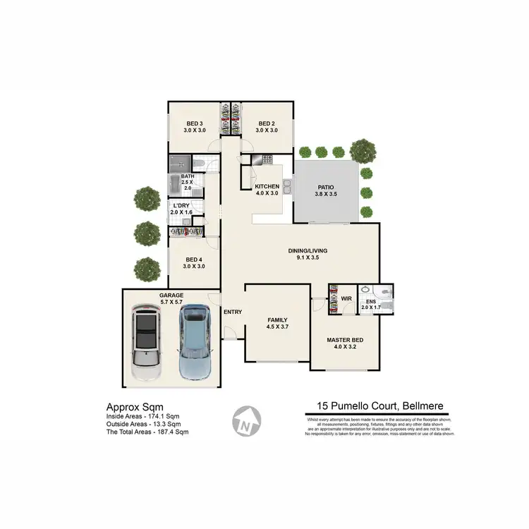 Floorplan of Homely house listing, 15 Pumello Court, Bellmere QLD 4510
