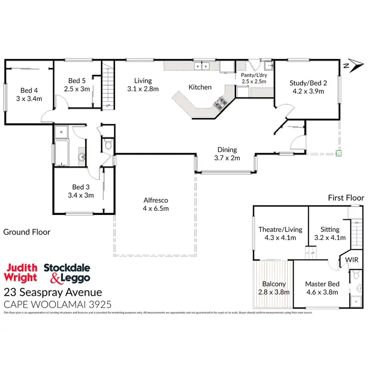 Floorplan of Homely house listing, 23 Seaspray Avenue, Cape Woolamai VIC 3925