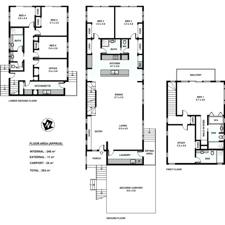Floorplan of Homely house listing, 227 Swann Road, Taringa QLD 4068
